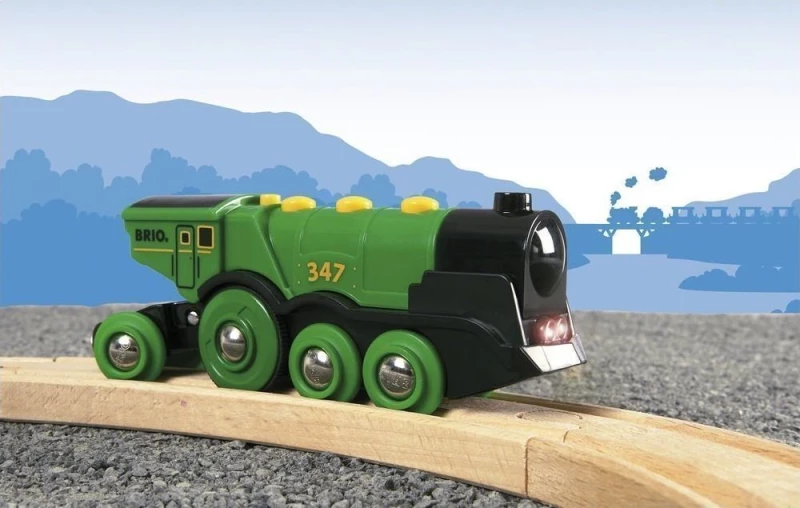 Brio Toys Big Green Action Locomotive