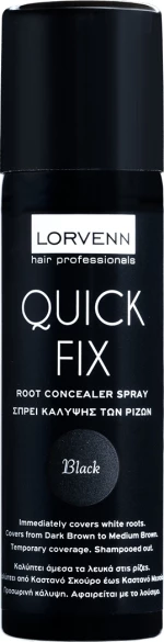 Lorvenn Quick Fix Root Concealer Black 75ml