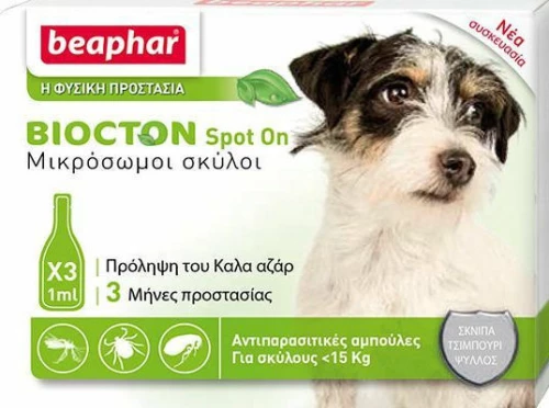 Beaphar Biocton 6x1ml μέχρι 15Kg