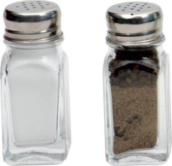 Αλατοπιπεριέρα τετράγωνη γυάλινη 05-603