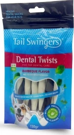 Pet Interest Tail Swingers Dental Twists Οδοντικό Snack Barbeque 130gr