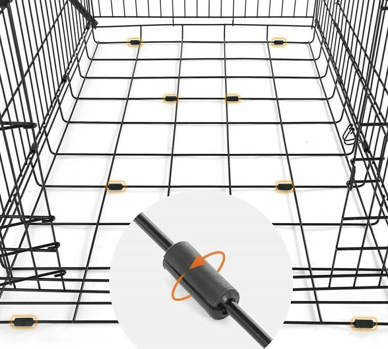 ΣΥΡΜΑΤΙΝΟ ΚΛΟΥΒΙ (CRATE) ΣΚΥΛΟΥ XXL 122x75x81 CM
