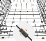 ΣΥΡΜΑΤΙΝΟ ΚΛΟΥΒΙ (CRATE) ΣΚΥΛΟΥ XXL 122x75x81 CM