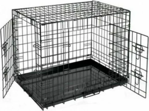 KENNEL Αναδιπλωμένο Μεταλλικό ΜΑΥΡΟ ΚΑΓΚΕΛΟ 78,5Χ52,5Χ59cm