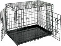 KENNEL Αναδιπλωμένο Μεταλλικό ΜΑΥΡΟ ΚΑΓΚΕΛΟ 78,5Χ52,5Χ59cm