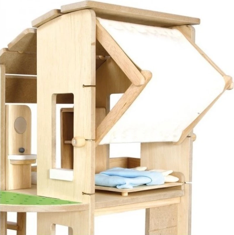 Plan Toys Οικολογικό Κουκλόσπιτο με Επίπλωση