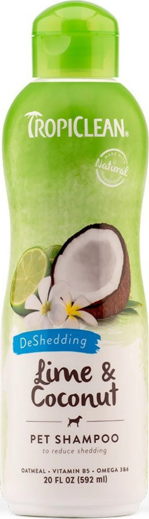 Tropiclean Lime & Coconut DeShedding Shampoo 592ml