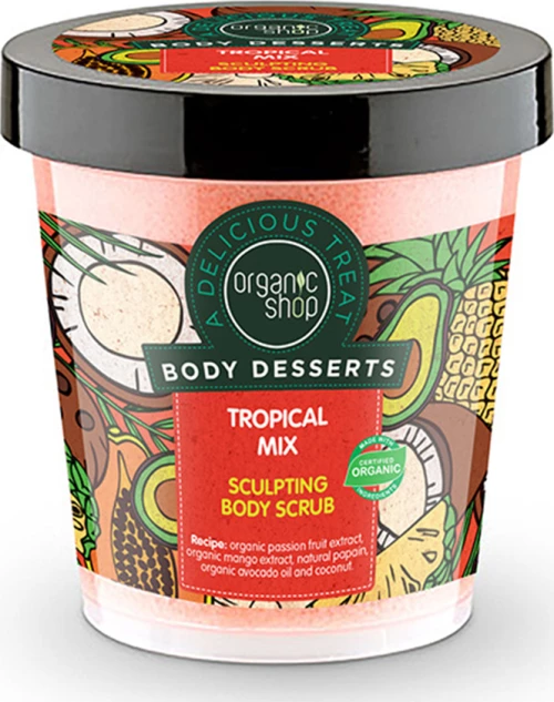 Organic Shop Body Desserts Tropical Mix Sculpting Body Scrub 450ml