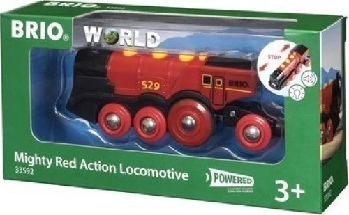 Brio Toys Mighty Red Action Locomotive