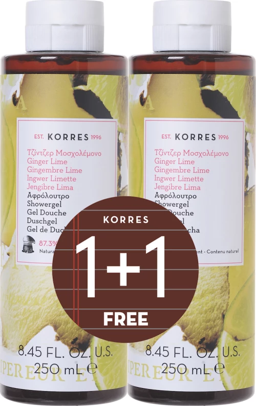 Korres Ginger Lime Showergel 2x250ml