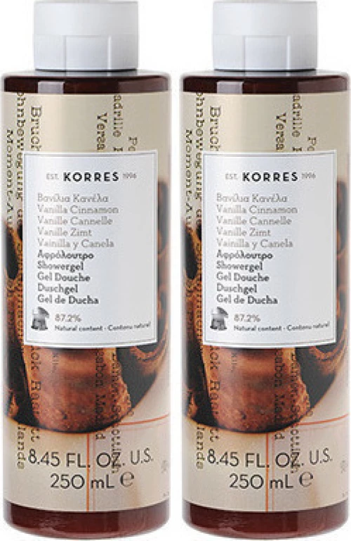 Korres Vanilla Cinnamon Showergel 2x250ml