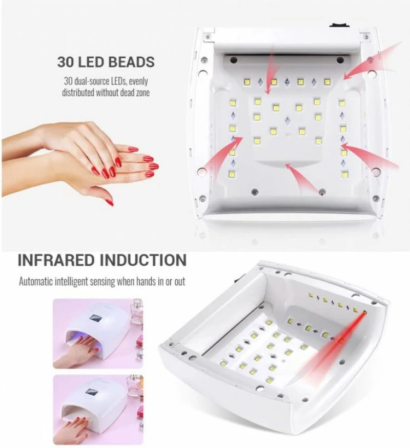 Φουρνάκι Νυχιών S10 White UV/LED 48W