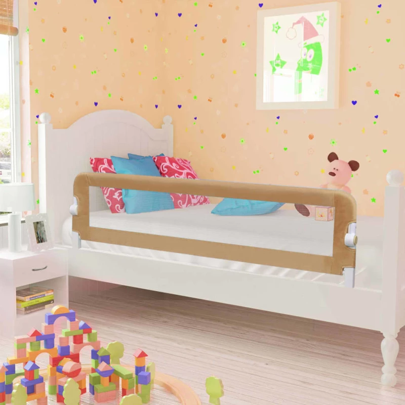 vidaXL Μπάρα Κρεβατιού 150x42cm Taupe 2τμχ