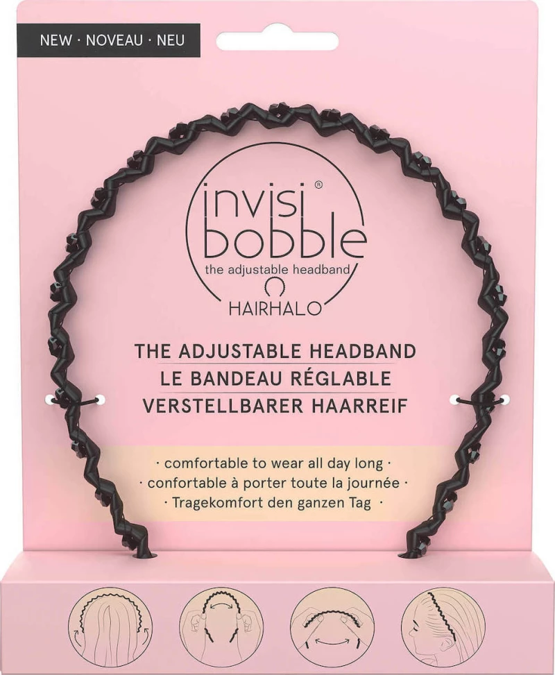 Invisibobble Hairhalo Headband True Dark Sparkle
