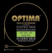 Optima E-Bass 24k Gold Strings 5-String Long Scale 45-125