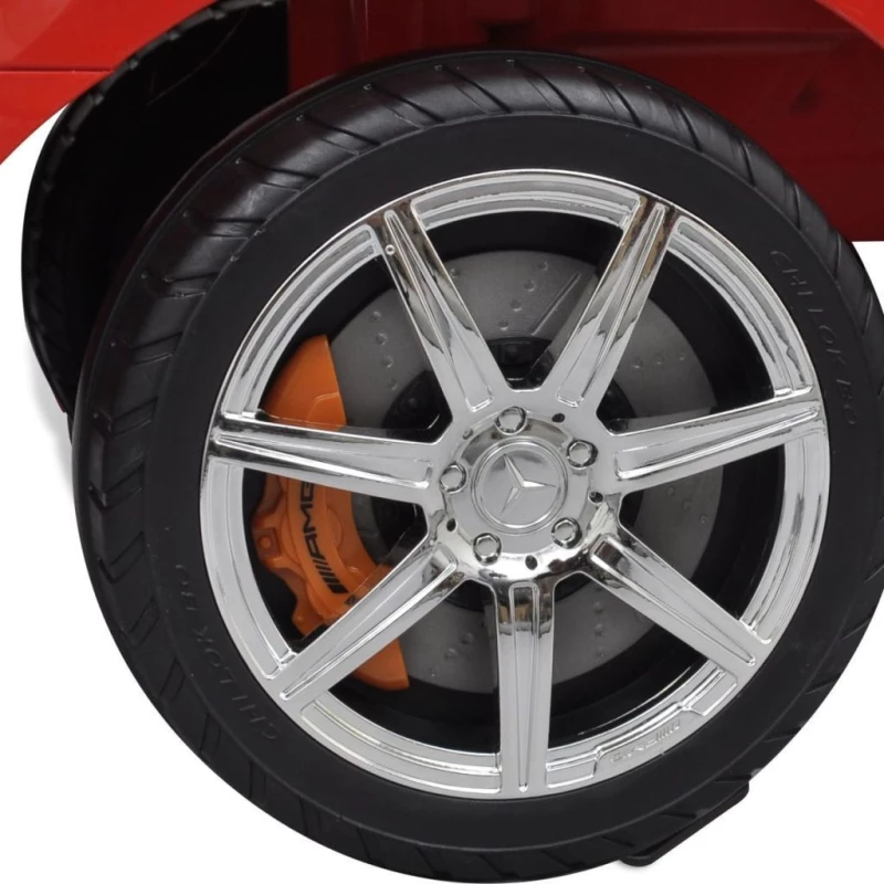 vidaXL Mercedes Benz Foot Powered Red