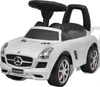vidaXL Mercedes Benz Foot Powered White
