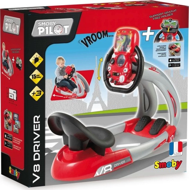 Smoby Pilot V8 Driver Και Βάση Κινητού - 370206