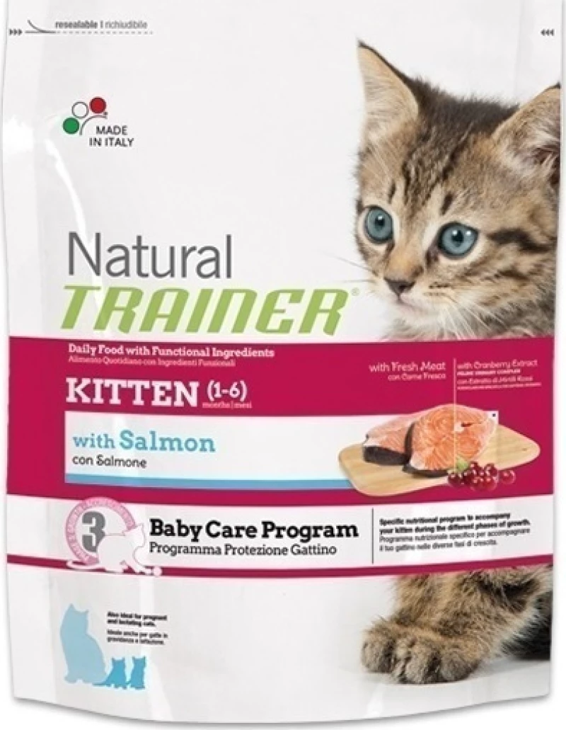 Natural Trainer Kitten Σολομός (1-6) 1.5kg