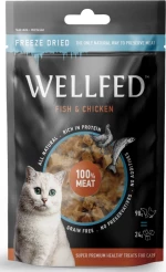 Pet Interest Wellfed Freeze Dried με Σολομό & Κοτόπουλο 24gr
