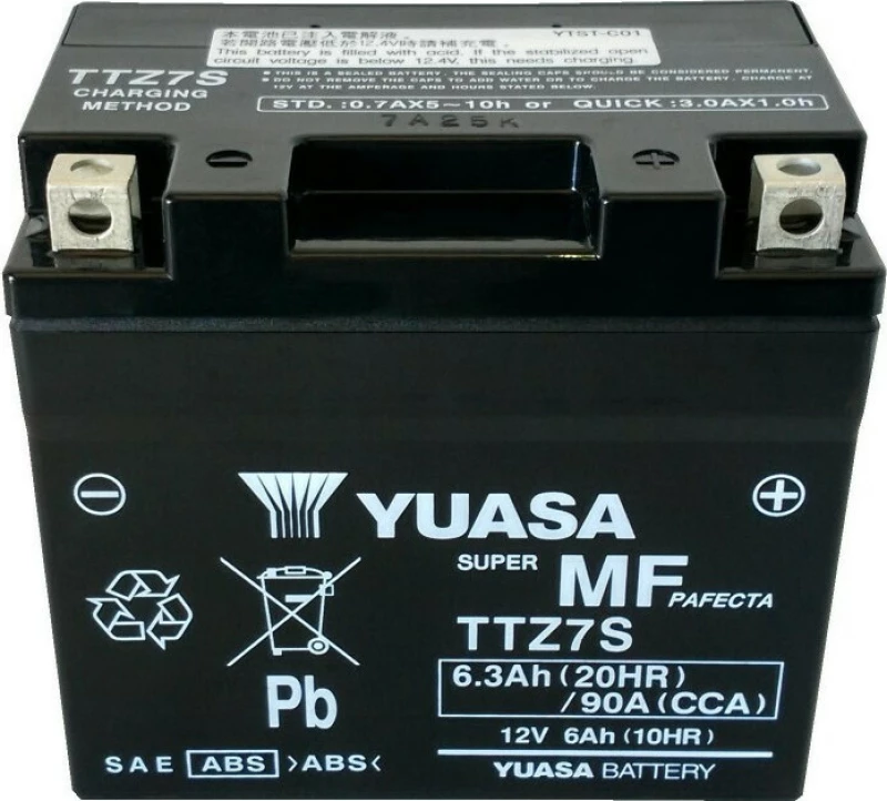 Μπαταρία Μοτοσυκλέτας Yuasa Ytz7S 12V 6Ah