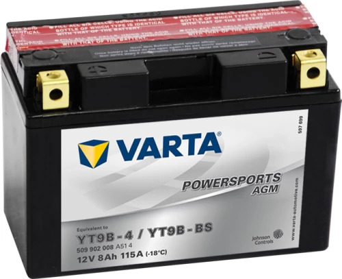 Varta Powersports AGM 8Ah (YT9B-4 / YT9B-BS)
