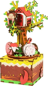 Robotime Diy Music Box Tree House