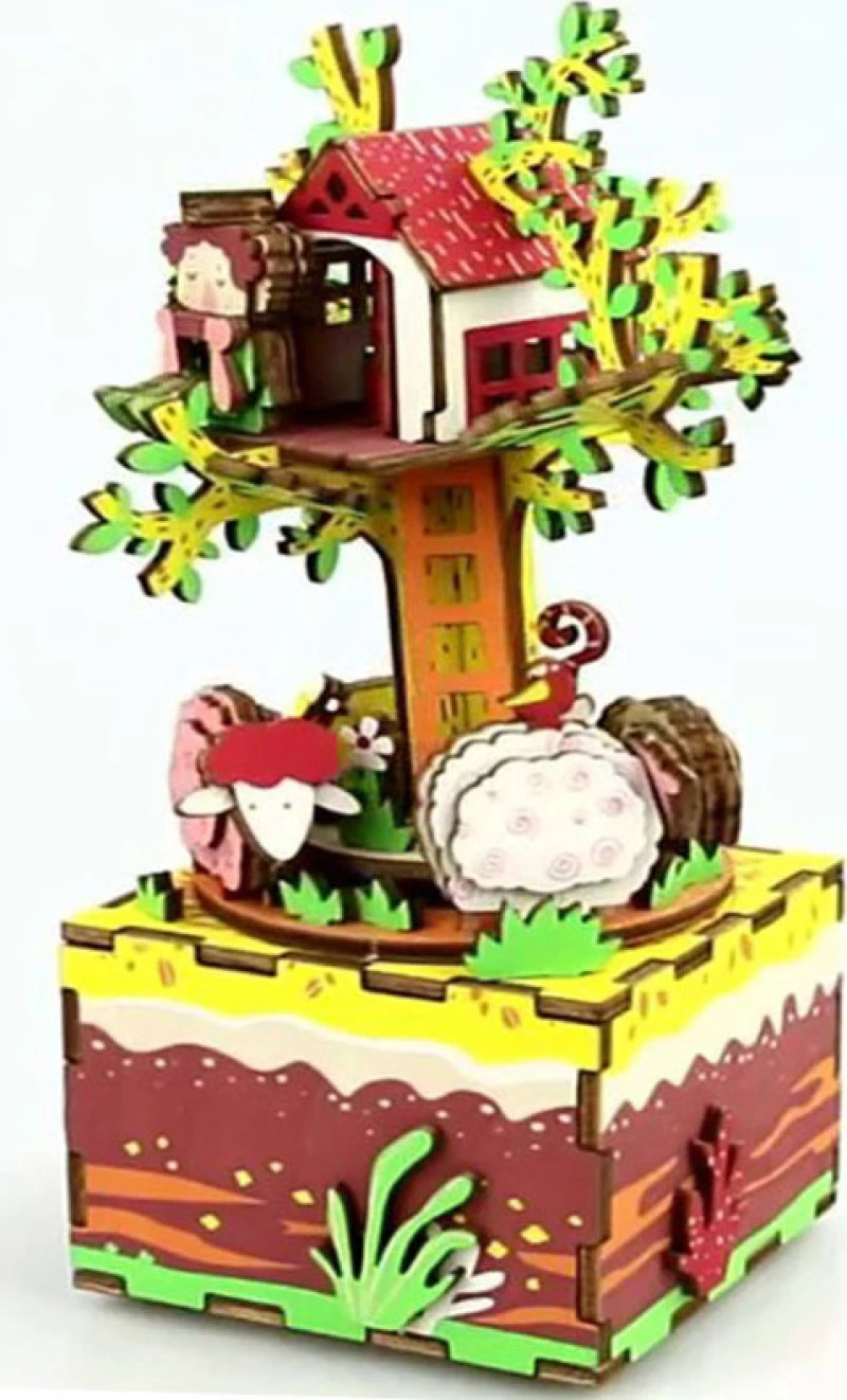 Robotime Diy Music Box Tree House