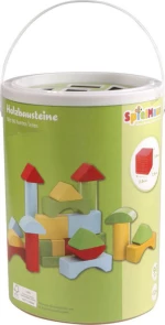 Spielmaus Πολύχρωμα Ξύλινα Τουβλάκια 90τμχ