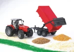 Bruder Τρακτέρ Massey Ferguson 7480 με Καρότσα