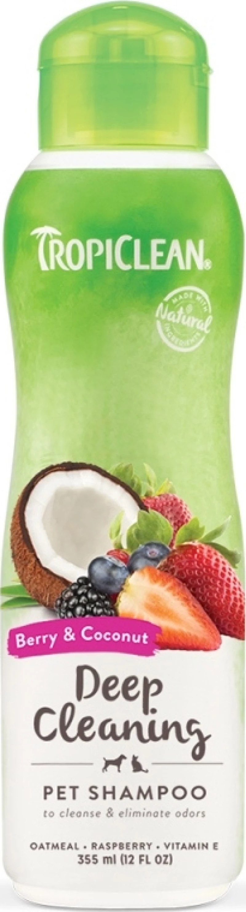 TropiClean Berry +& Coconut Deep Cleaning Shampoo 355ml