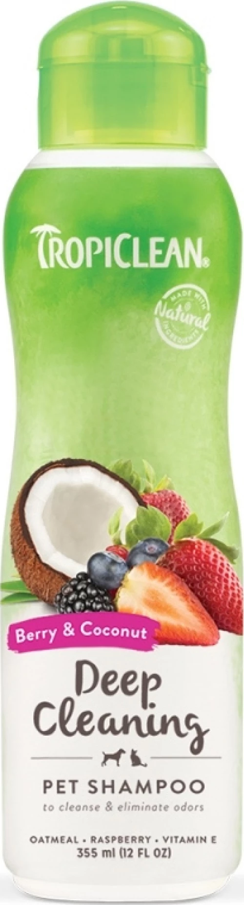TropiClean Berry +& Coconut Deep Cleaning Shampoo 355ml