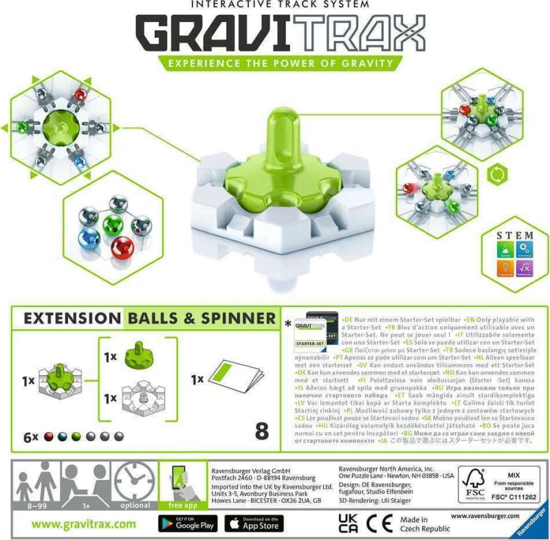 Ravensburger GraviTrax Balls & Spinner