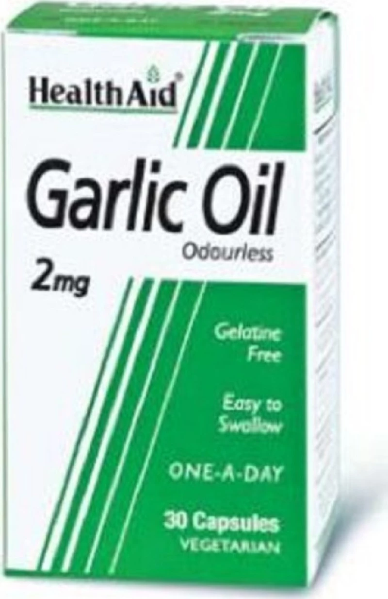 Health Aid Garlic Oil 2mg 30 φυτικές κάψουλες