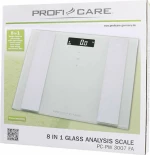 ProfiCare PC-PW 3007 FA 8 in 1 Ηλεκτρονική Γυάλινη Ζυγαριά Λευκή