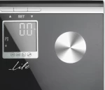 Life Shape Body Fat Scale,Black Glass Surface Life