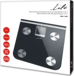 Life Shape Body Fat Scale,Black Glass Surface Life