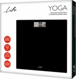 Life YOGA Body Fat Scale Glass Surface Black 221-0180
