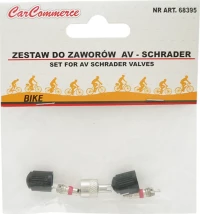 Carcommerce Kit Βαλβιδας Ποδηλατου Schrader Σετ 5Τεμ.