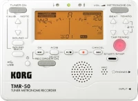 Korg Tmr-50-Pw Digital Tuner Metronome Recorder White