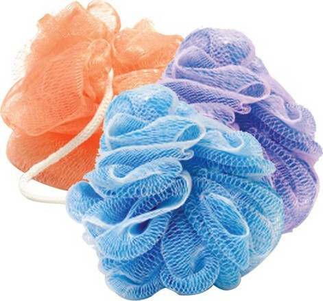 AGC Σετ 3 Σφουγγάρια Μπάνιου Τούλι