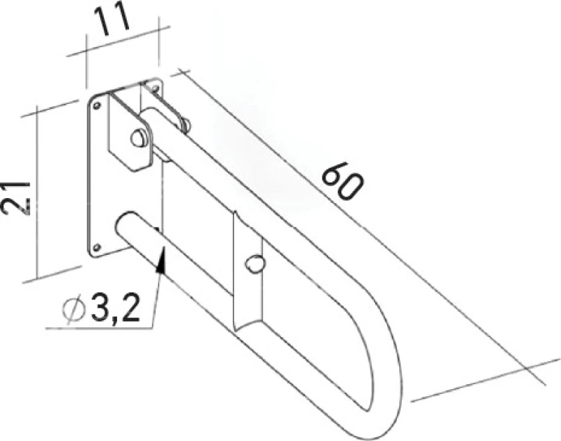 Vita Orthopaedics Λαβή Τοίχου Πτυσσόμενη 09-2-064