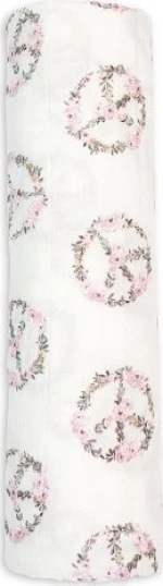 Lulujo Πάνα Αγκαλιάς Peace Bamboo 120x120cm