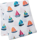 Lulujo Πάνα Αγκαλιάς Sailboats Bamboo 120x120cm