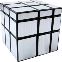 Mirror blocks cube 3x3 silver