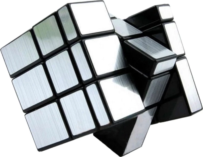 Mirror blocks cube 3x3 silver