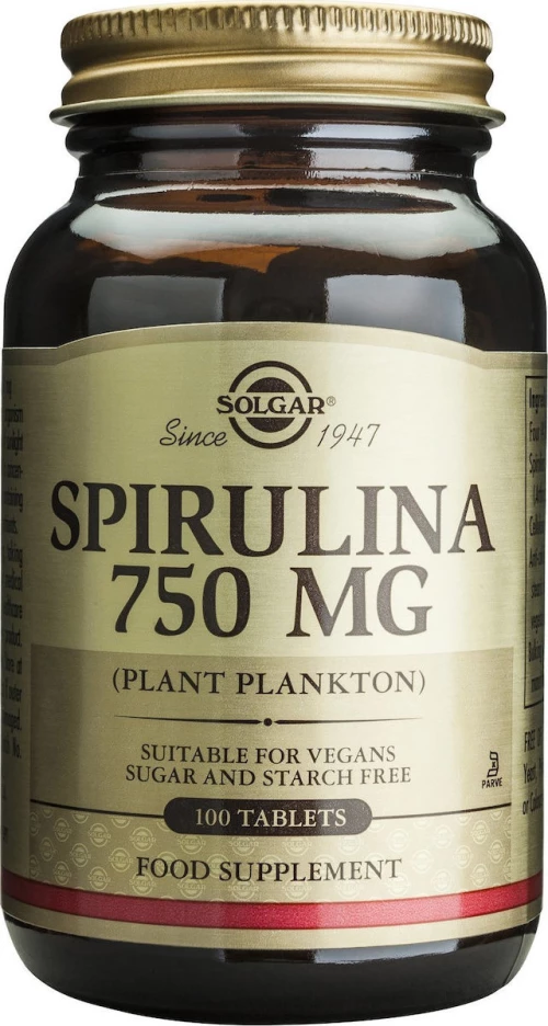 Solgar Spirulina 750mg 100 ταμπλέτες