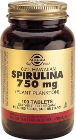 Solgar Spirulina 750mg 100 ταμπλέτες