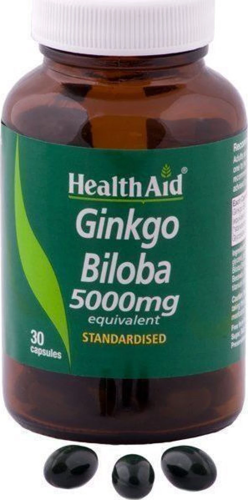 Health Aid Ginkgo Biloba 5000mg 30κάψουλες