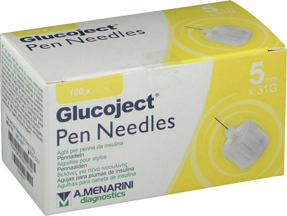 Menarini Glucoject Pen Needles 31G 5mm 100τμχ